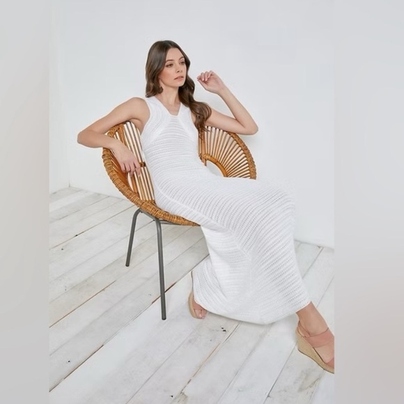 Mustard Seed Dresses & Skirts - 🔥NWT Mustard Seed White Sleeveless Maxi Dress Size S